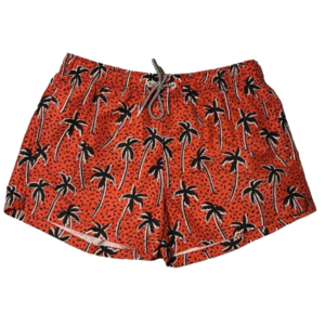 ☃️Boardies Palm Tree Board Shorts in Red and Black